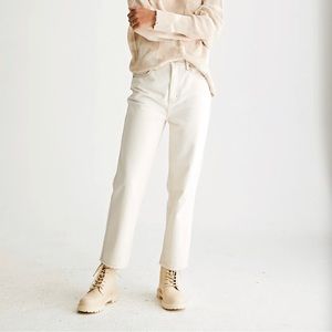 Pistola Cream Straight Leg Pants